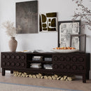 Media Console With 4 Drawers And Cable Management