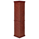Appledale - 6-Shelf Corner Curio Display Cabinet - Medium Brown