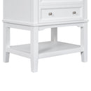 24" Bathroom Vanity Without Sink, Base Only, Storage Cabinet With Drawer And Open Shelf - White
