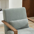 Swivel Modern Upholstered Accent Chair With Armrests