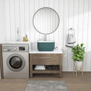 Square Vessel Bathroom Sink - Green