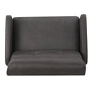 Alma - Contemporary Upholstered Loveseat Recliner - Slate