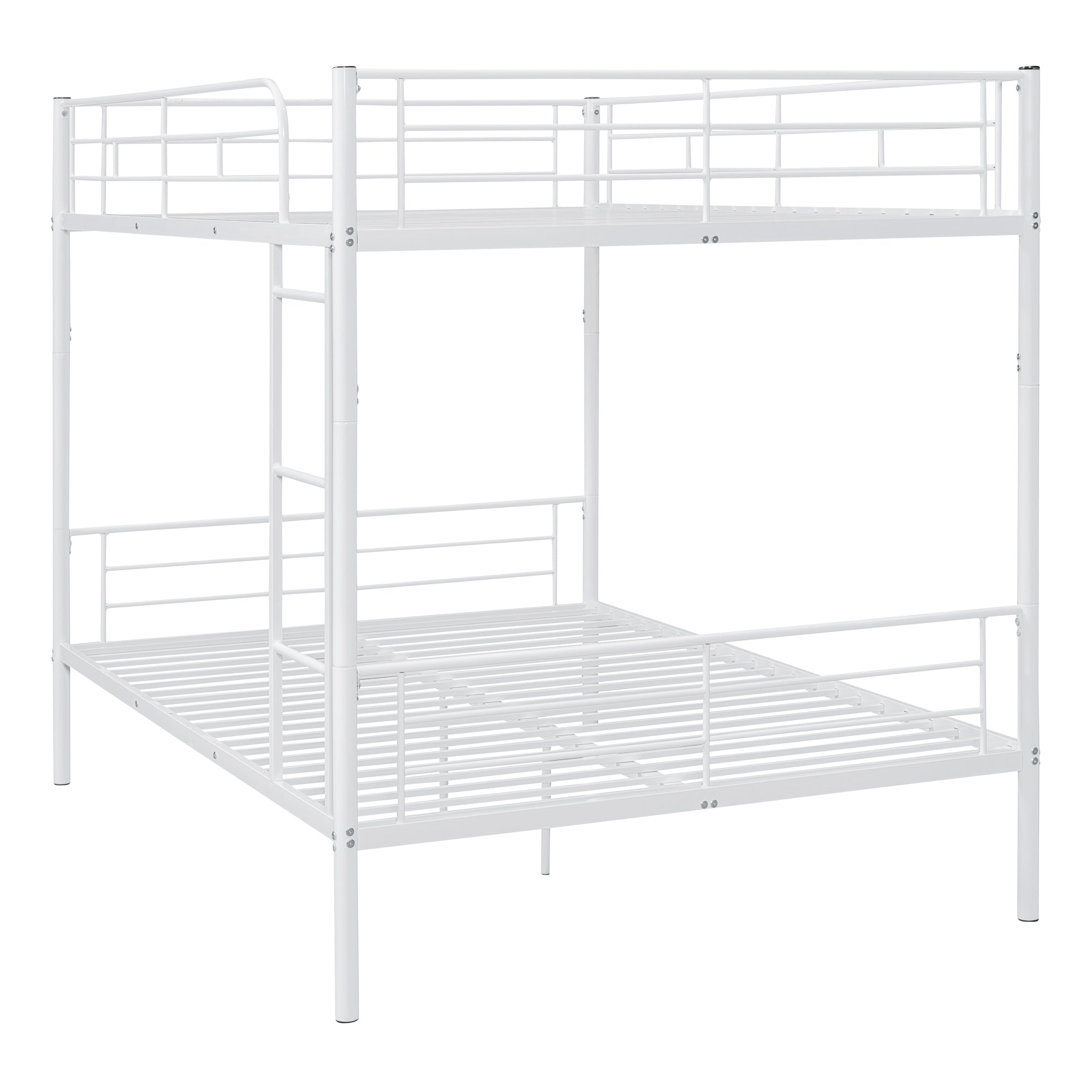 Full Over Full Metal Bunk Bed, White - Atlantic Fine Furniture Melbourne FL