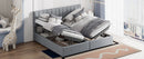 Upholstered Platform Bed With A Hydraulic Storage System