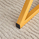 Coffee Table With A Natural And Smooth Marble Pattern On The Surface - Gold