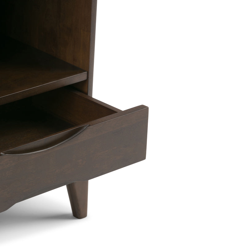 Harper - Bookcase With Storage - Walnut Brown