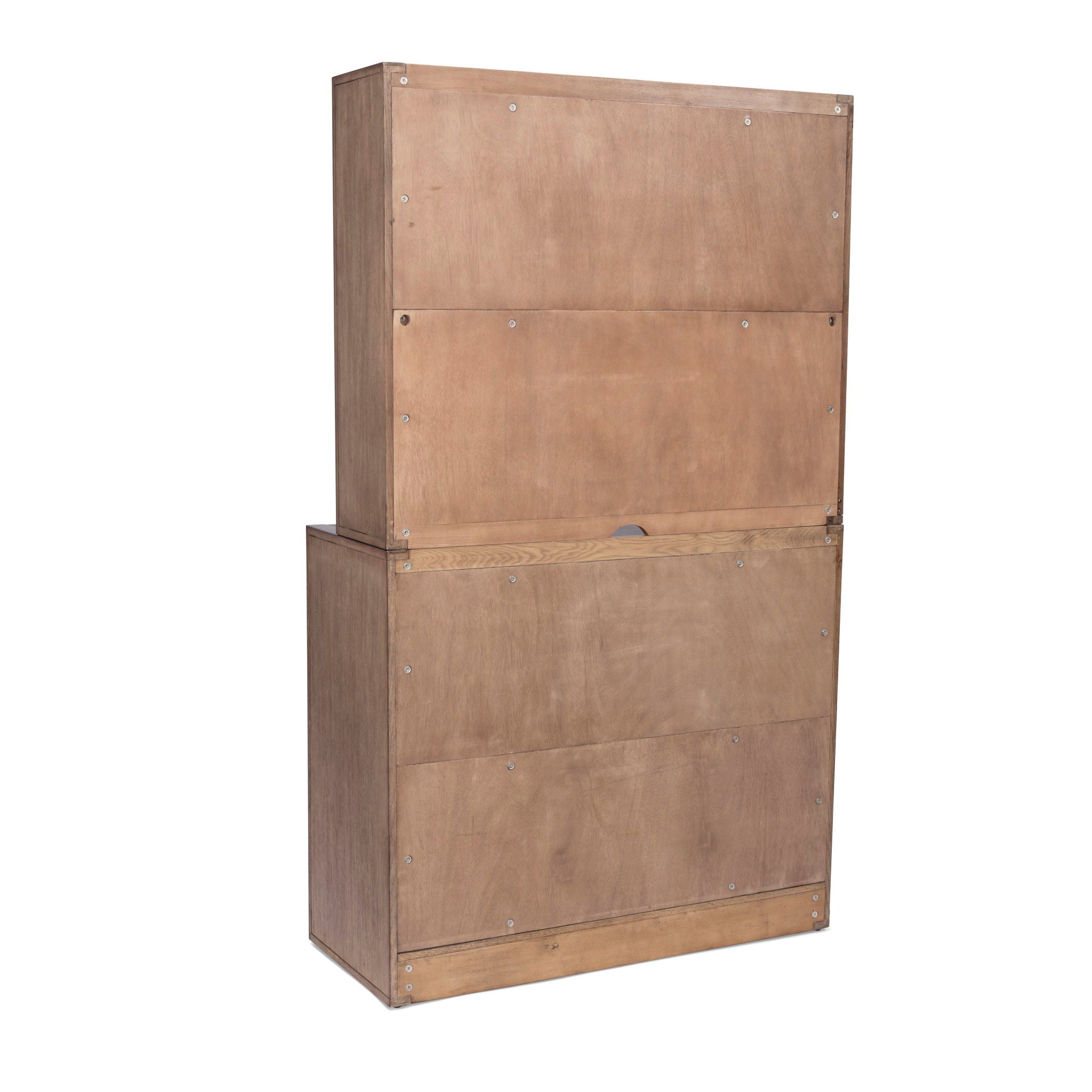 Modern - Craftsman Media Tower - Light Brown