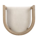 Contemporary Dining Chair Set With Rattan Backrest