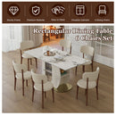 Dining Table Set With Storage, Includes Chairs For Kitchen