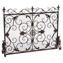 Darcie - Wrought Fireplace Screen, Ornate Design
