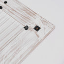 Handcarved Rectangle Mirror Accent With 3mm Glass - Antique White