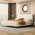 Upholstered Platform Bed Velvet