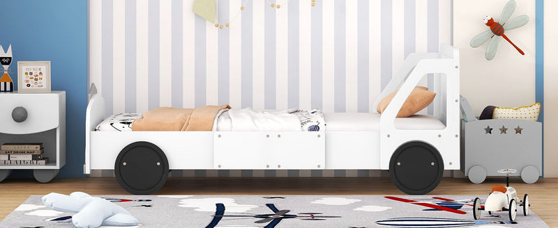 Car Shaped Platform Bed With Wheels