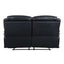 Ralorel - Motion Loveseat - Black Top Grain Leather