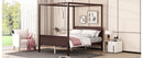 Canopy Platform Bed With Headboard And Footboard, Slat Support Leg