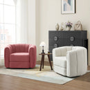 Swivel Accent Chair Wide Upholstered For Living Room