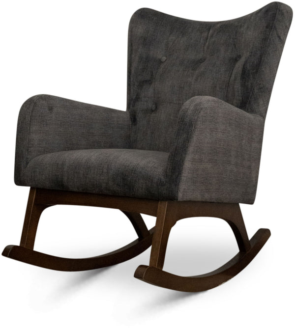Alistair - Solid Wood Rocking Chair - Gray