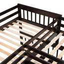 L Shaped Bunk Bed With 3 Drawers, Portable Desk And Wardrobe