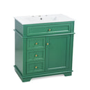 Freestanding Bathroom Vanity With Sink, Soft Closing Door, Tip Out Drawer