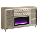 Lorient - Bedroom Set With LED Flame Box Dresser