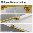 Frameless Single Sliding Shower Door With Clear Tempered Glass