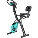 Exercise Bike Folding Stationary Bikes For Home With 16 Level Magnetic Resistance