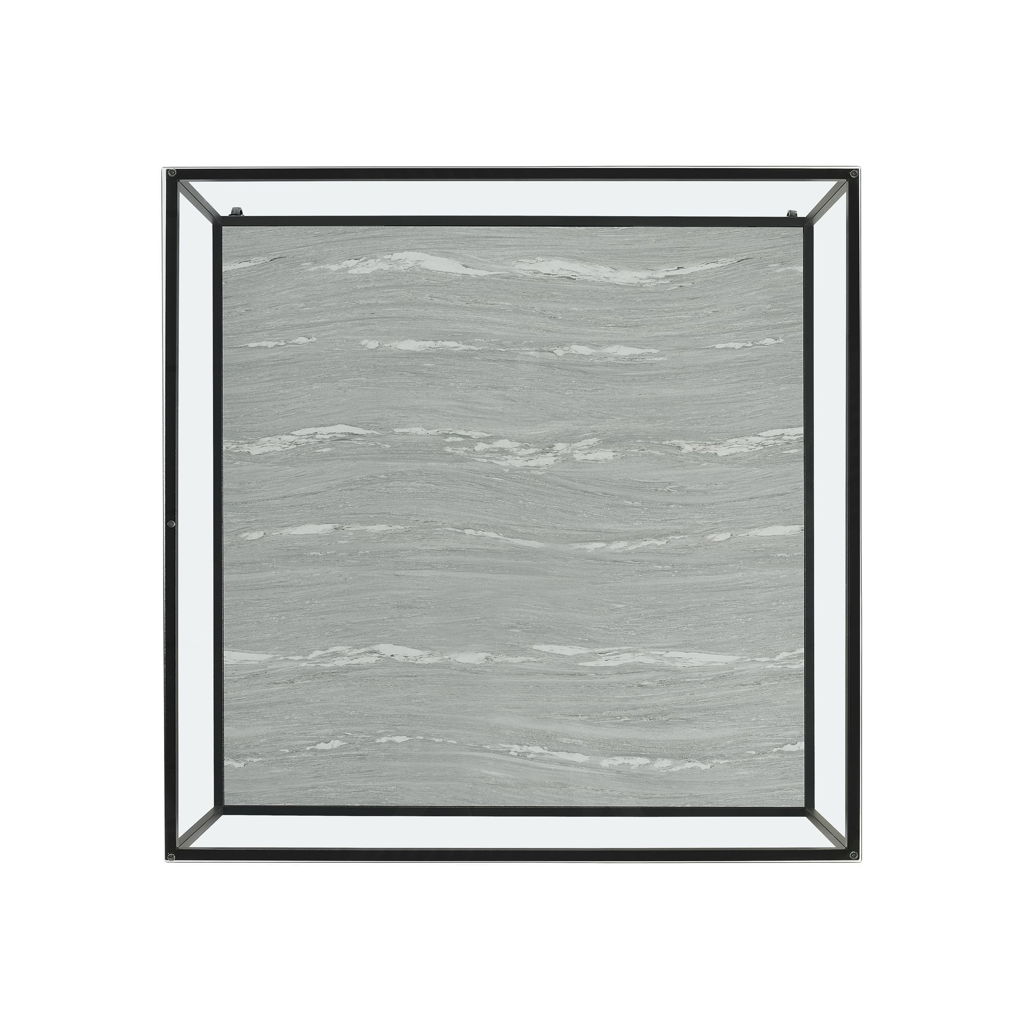 Yasmin - 2 Piece Occasional Table Set Coffee Table & End Table - Gray