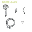 Multi Function Adjustable Hand Shower 7 Function Plastic Hand Shower With 59" Hose - Chrome
