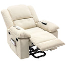 Massage Recliner Power Lift Chair With Adjustable Massage And Heating Function