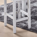 3 Pieces Counter Set Storage Space For Small Space Modern Farmhouse Design Retro Design Easy To Assembly - Antique Dark Oak / Antique White