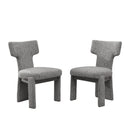 Armless Curved Back Accent Chairs
