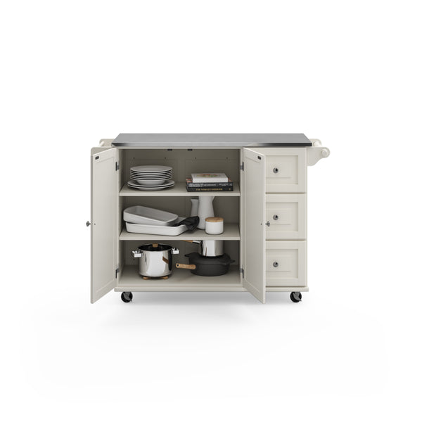 Dolly Madison - Kitchen Cart - Wood - White