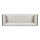 Contemporary Mid-Century Charm 3 Seater Sofa With Button Tufted Waffle Stitching