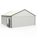 Double Garage Metal Shed With Side Entry Door