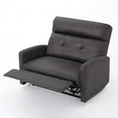 Alma - Contemporary Upholstered Loveseat Recliner - Slate