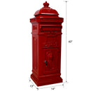 Mailboxs Residential Large-Capacity Letter Box, Rainproof Postbox Statue