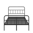 Metal Platform Bed frame with Headboard, Sturdy Metal Frame, No Box Spring Needed(Full)