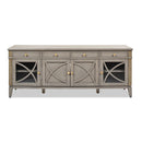 Dauphin - TV Stand Storage Display Console Table - Gray Cashmere