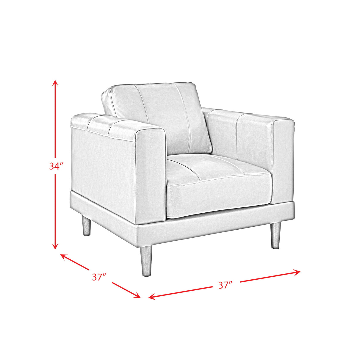 Hampton Chair in Black by Elements International, view 10