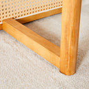 Chinese Countryside Retro Solid Wood Round Table, Simple Modern Imitation Rattan Table - Wood