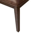 Country Style Dining Chairs (Set of 2) With Cross Back Design - Brown