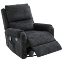 Manual Recliner Massage Chair With Swivel Rocker, 8 Massage Modes, Side Storage Pocket