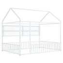House Frame With Fence And Shelves