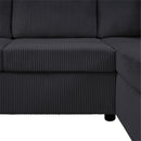 Oversized Sectional U-Shaped Sofa With Chaise Lounge And Three Soft Throw Pillows