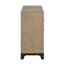 8 Drawer Dresser With Feet And Pulls - Brown