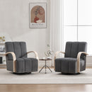 360° Swivel Accent Chair With Armrests