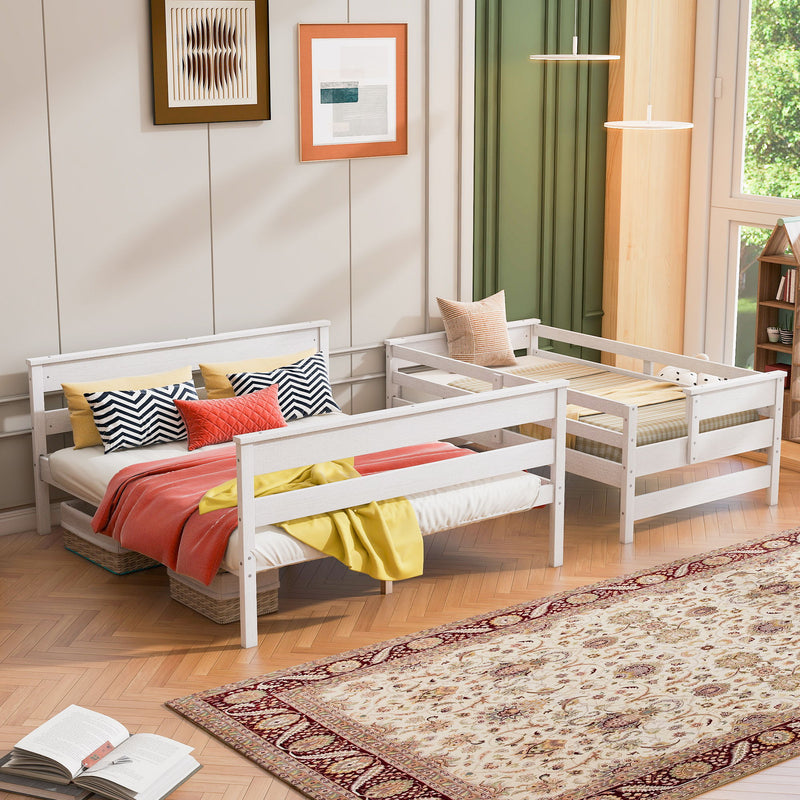 Detachable Design Bunk Bed With Ladder