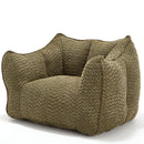 Comfortable Chenille Sofa Chairs With Highly Resilient Foam For Living Rooms And Bedrooms