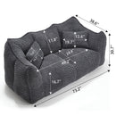 Comfortable Dual Beanbag Chair With High Resilience Foam Core For 2 People
