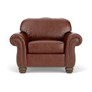 Bexley - Leather Chair, Nailhead Trim